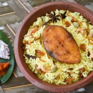 كبسة السمك المقلي